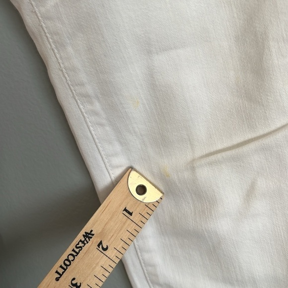Madewell White High Rise Slim Fit Jeans Crop Ankle Zip Size 26 - Picture 10 of 10